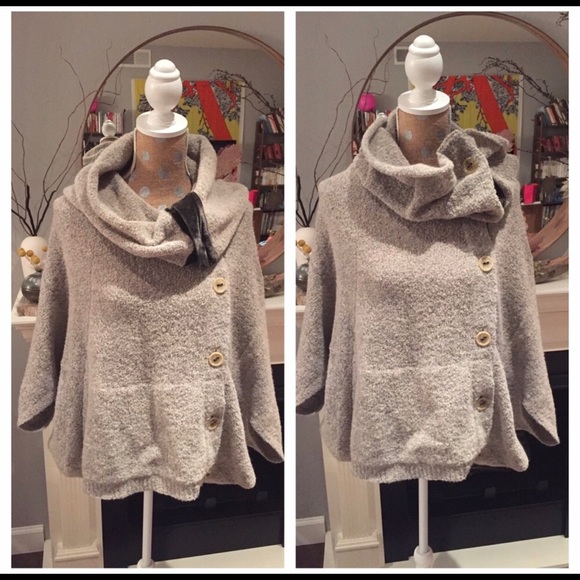 Angel of the North Poncho Sweater Velvet S - Picture 3 of 5